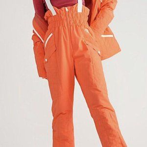 Free People Movement All Prepped Ski Bib - Neon Peach